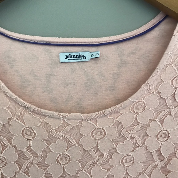 Johnny Boden Size 12-14Y Pink Lace Dress - Picture 4 of 4